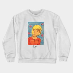 Cute Anime Blonde Girl Crying Crewneck Sweatshirt